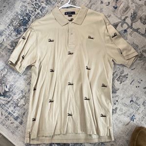Cremieux short sleeve polo style shirt. Size large.